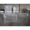 Farm yard steel panel fence